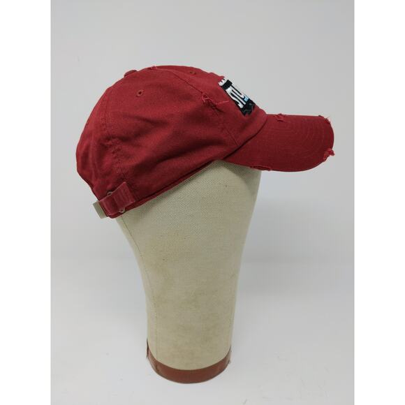 StupidLaBih Slideback Hat Embroidered Logo Kbethos Vintage Cap Red - Picture 5 of 10